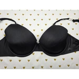 Victorias Secret PINK NEW NWT 32DD Black Wear everywhere T Shirt Bra